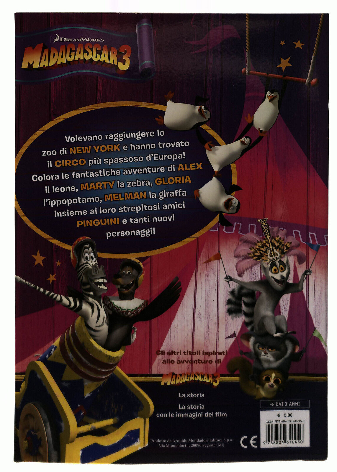 EBOND Madagascar 3 IlDa Colorare Ediz. Illustrata Libro LI039161