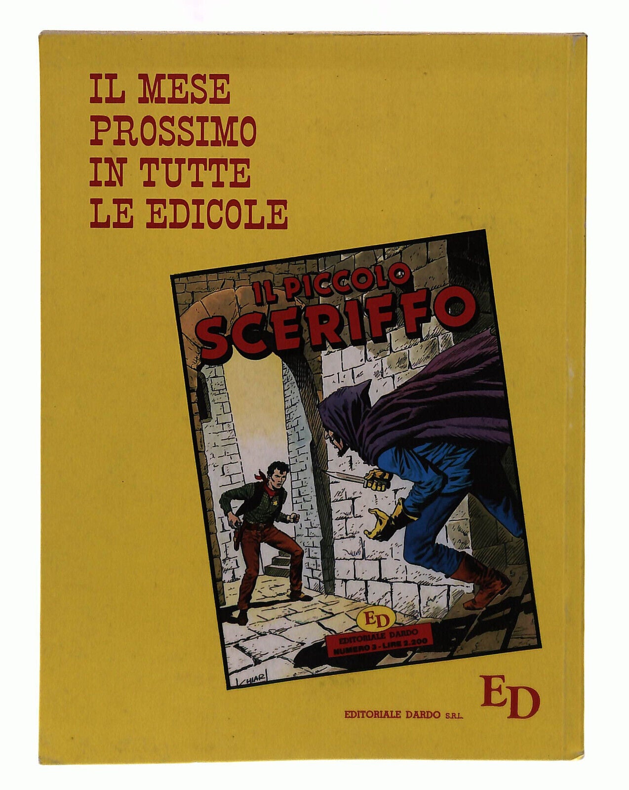 EBOND Il Piccolo Sceriffo Dardo N 2 1990 Libro LI039307
