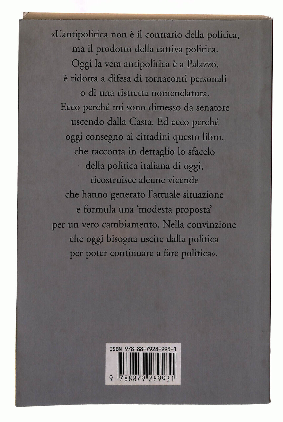 EBOND Perche Sono Uscito Dalla Casta Willer Bordon Libro LI039356