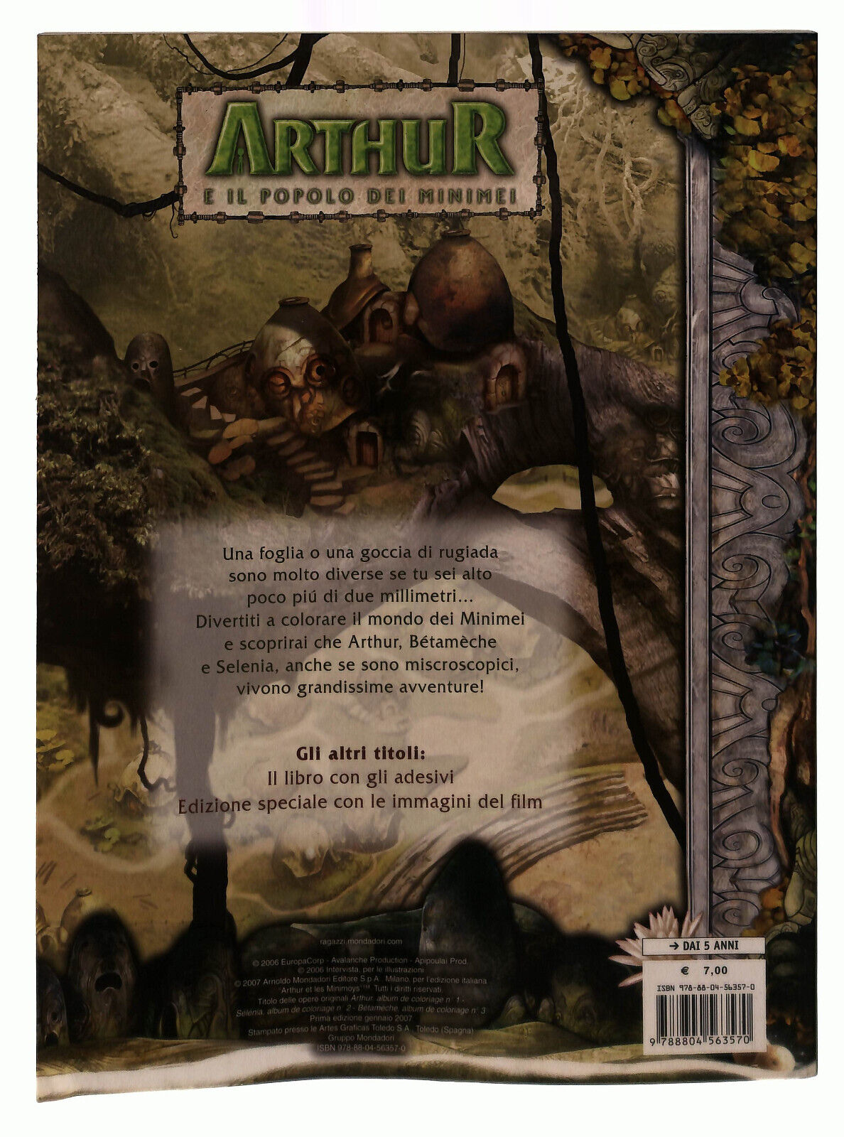 EBOND Arthur e Il Popolo Dei Minimei Leggi e Colora Mondadori Libro LI039452