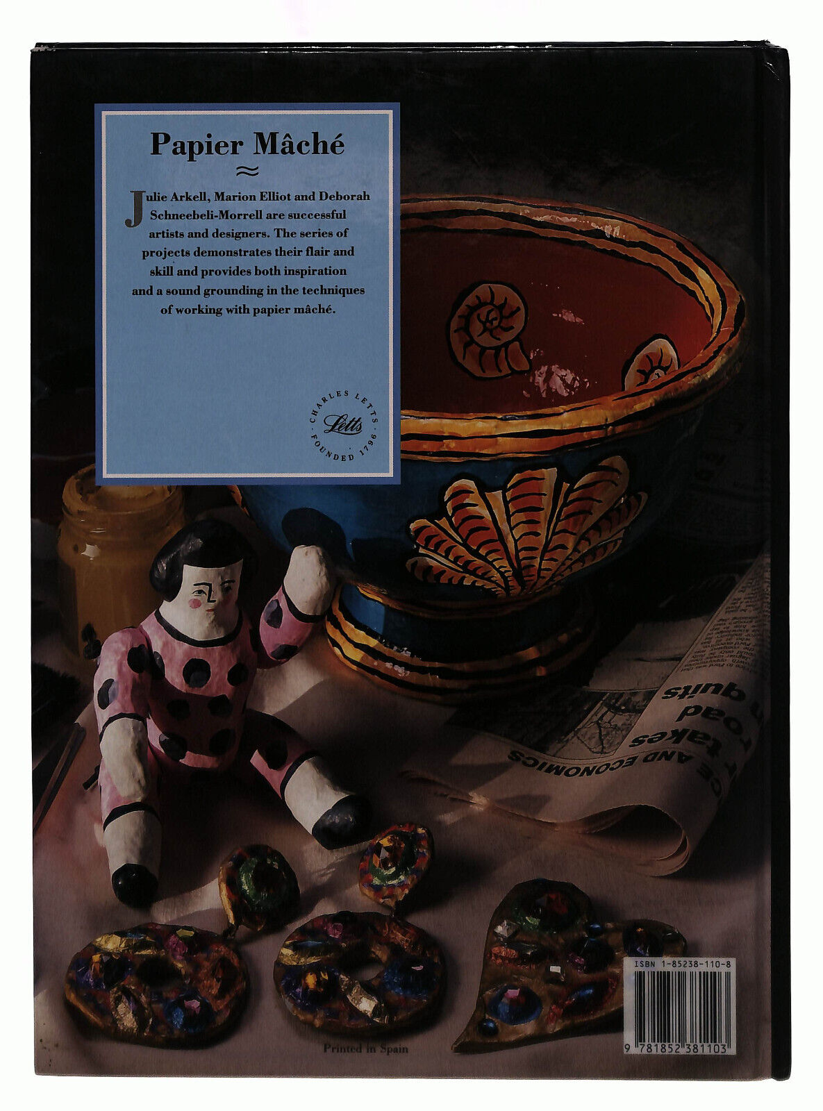 EBOND Papier Mache Haines Letts In Inglese Libro LI039504