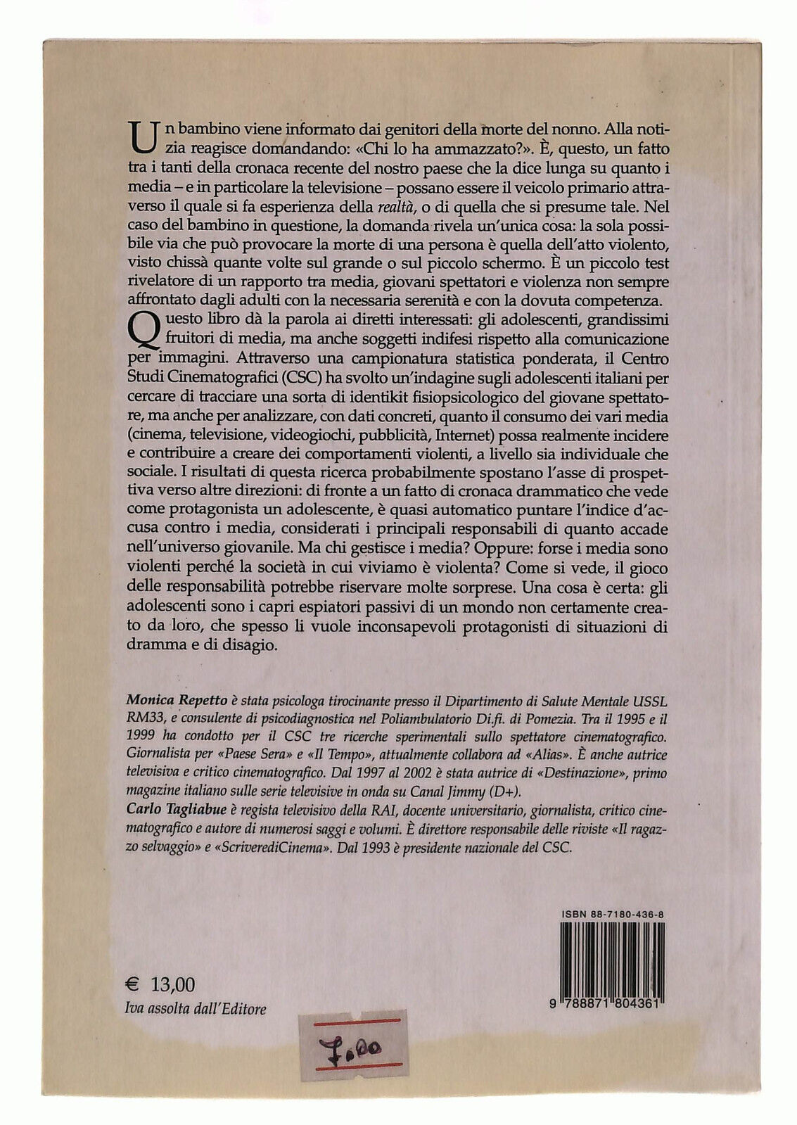 EBOND Il Silenzio Degli Innocenti. Adolescenti, Media e Violenza Lindau Libro LI039582