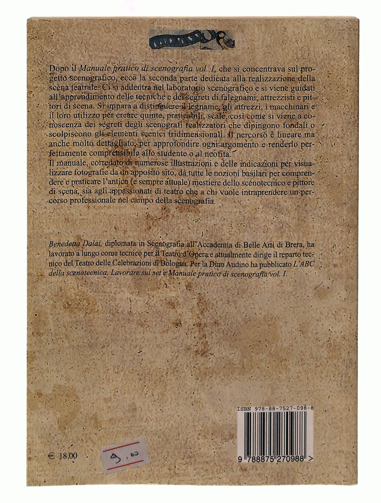 EBOND Manuale Pratico Di Scenografia Vol. 2 Dalai Audino Libro LI039611