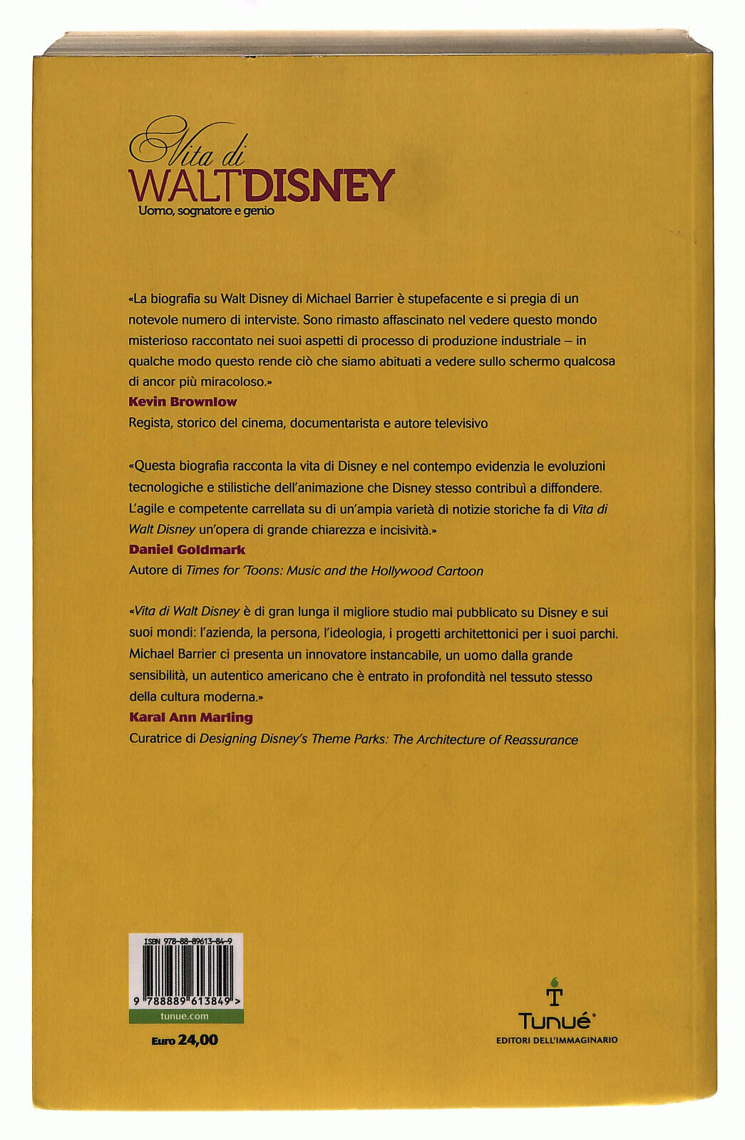 EBOND Walt Disney. Uomo, Sognatore e Genio Tunue Barrier Libro LI039709