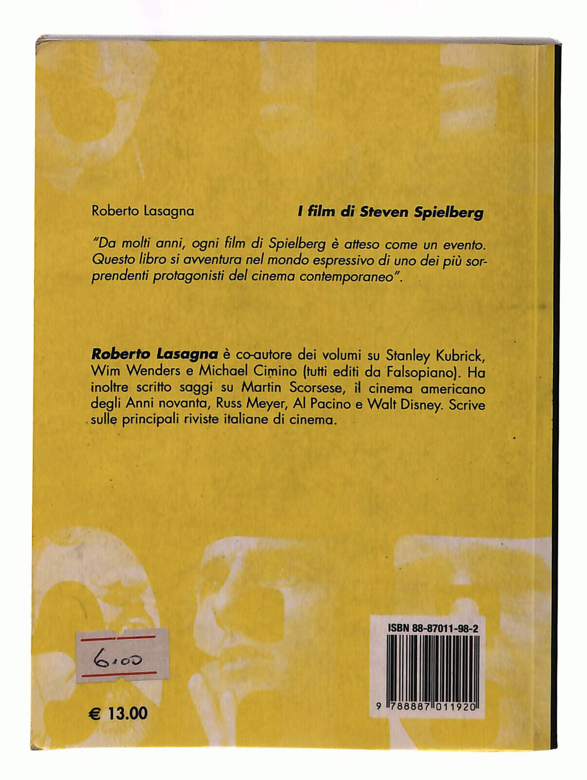 EBOND I Film Di Steven Spielberg Falsopiano Lasagna Libro LI039785