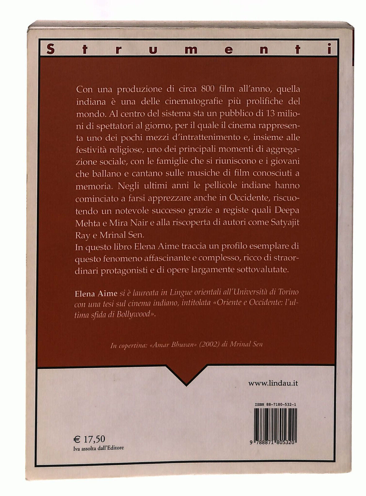 EBOND Breve Storia Del Cinema Indiano Lindau Aime Libro LI039791