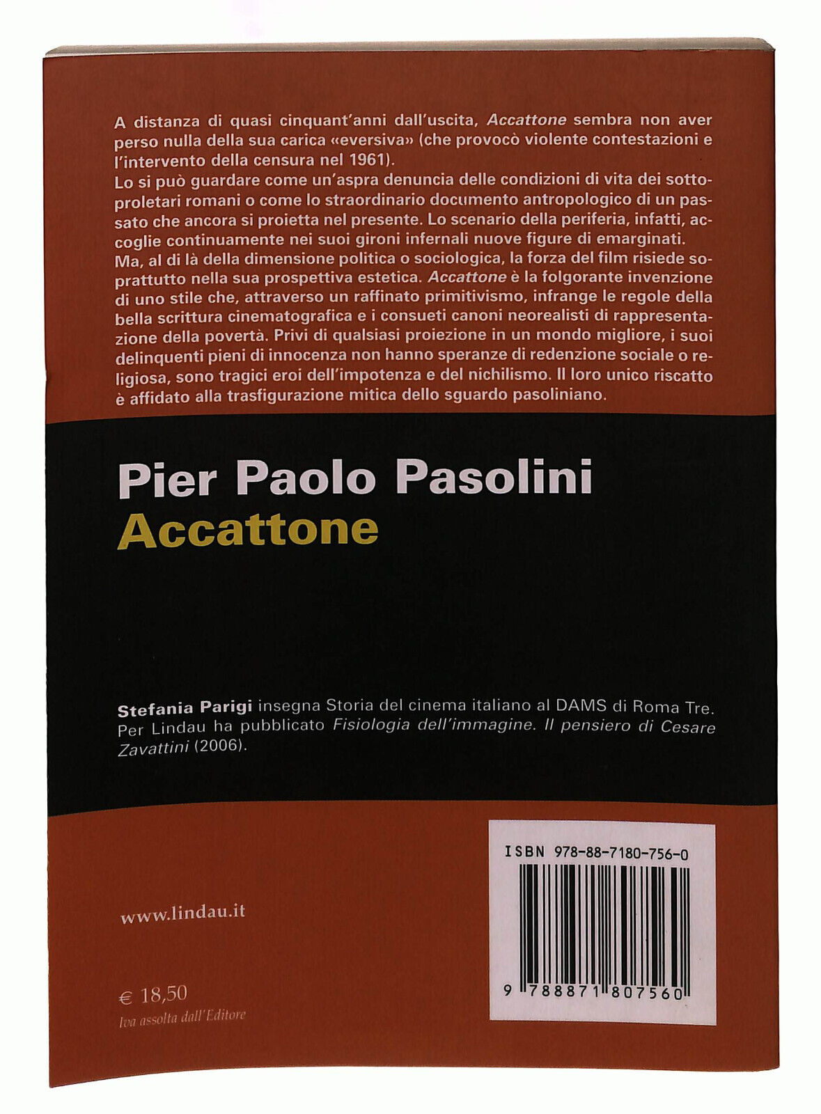 EBOND Pier Paolo Pasolini. Accattone Lindau Parigi Libro LI039792