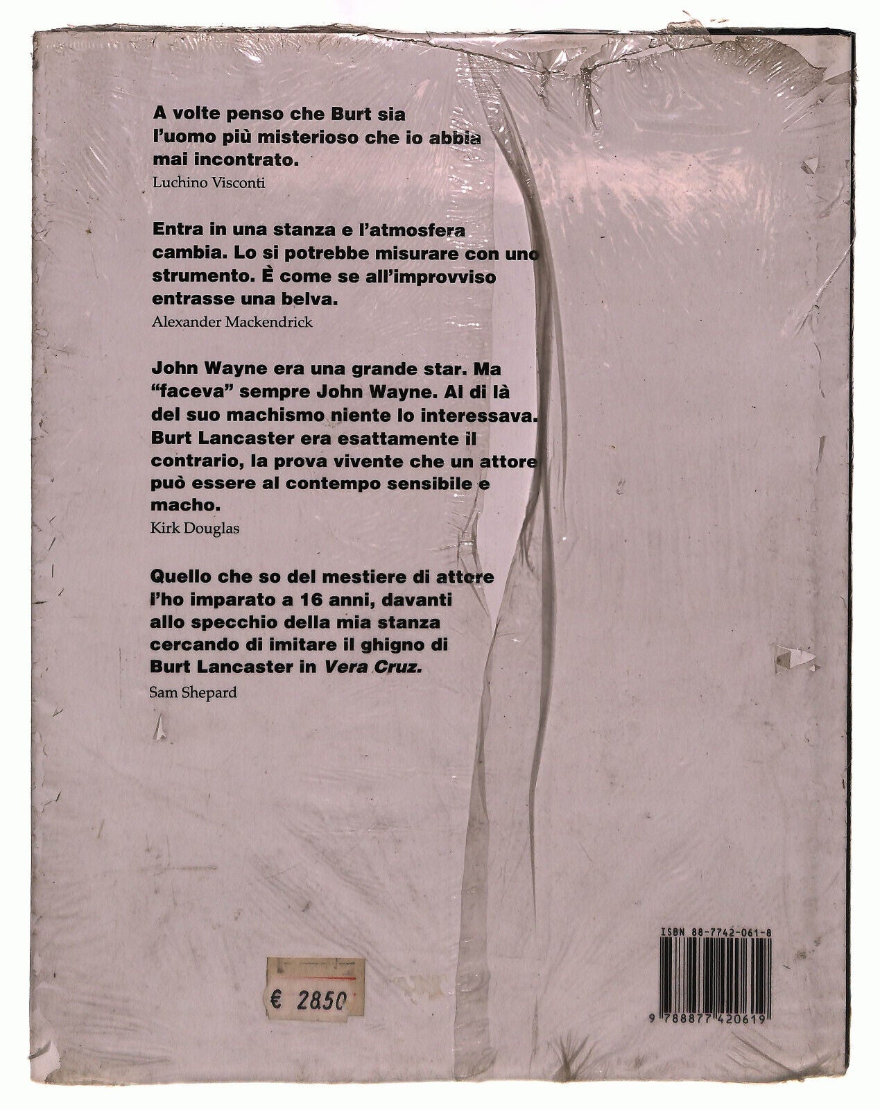 EBOND Burt Lancaster. Da Qui All'eternita Gremese Karney Libro LI039849