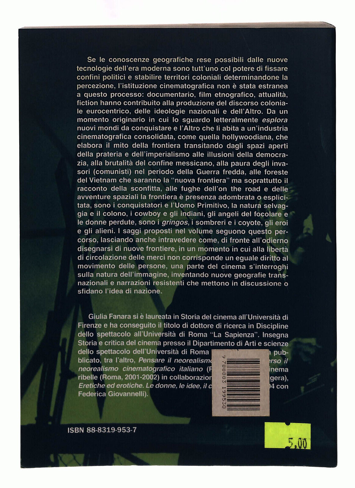 EBOND Frontiere. Il Cinema e Lo Spazio Mitico Del Genere Bulzoni Libro LI039927