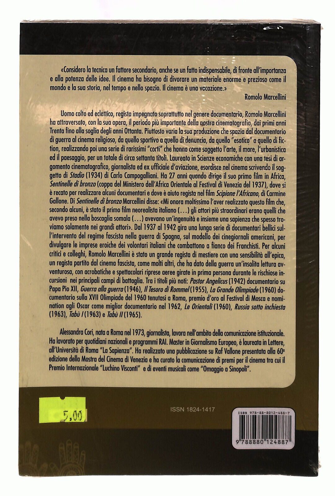 EBOND Il Cinema Di Romolo Marcellini Cori Le Mani Libro LI039967