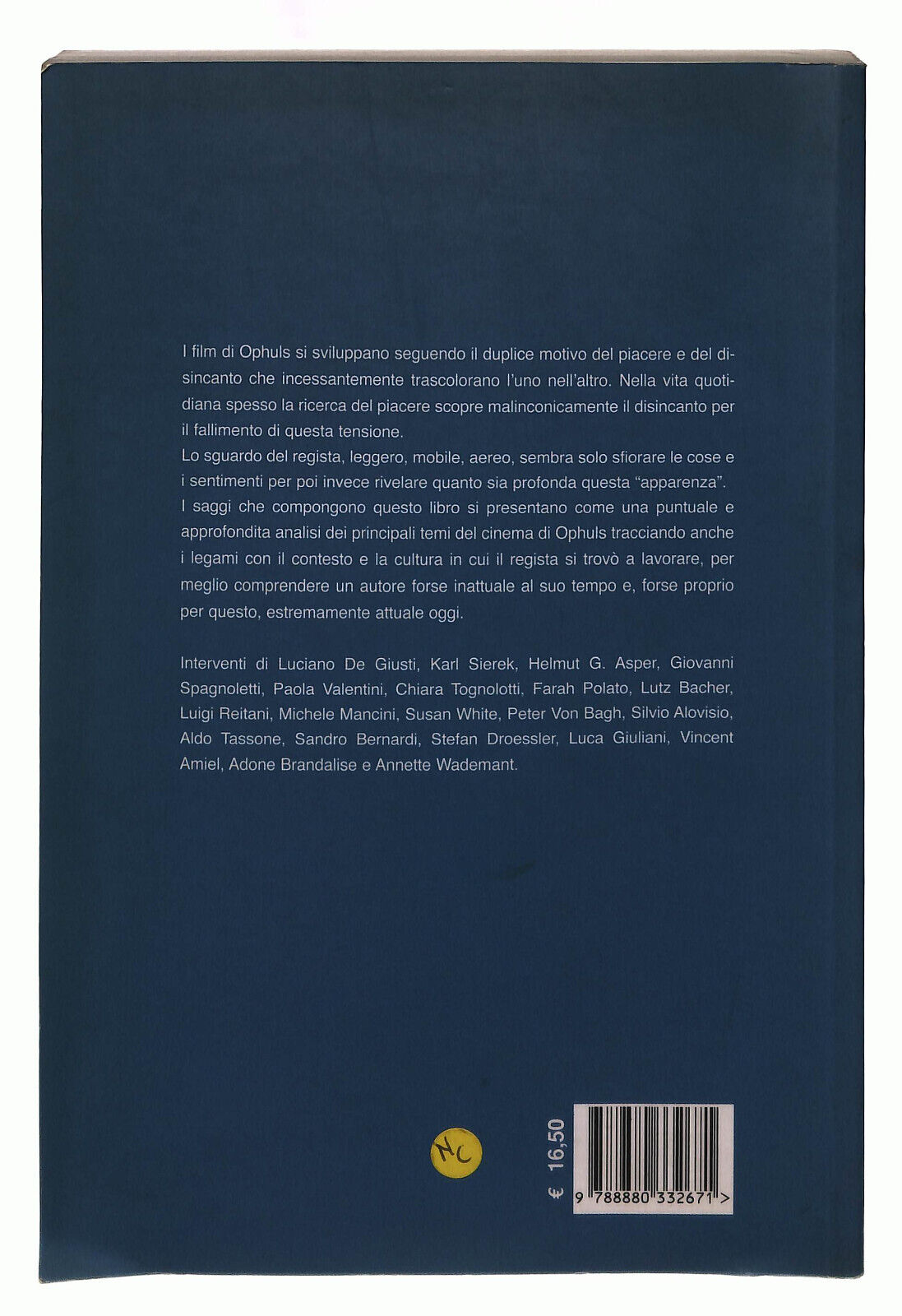 EBOND Il Piacere e Il Disincanto Nel Cinema Il Castoro Libri Libro LI040013