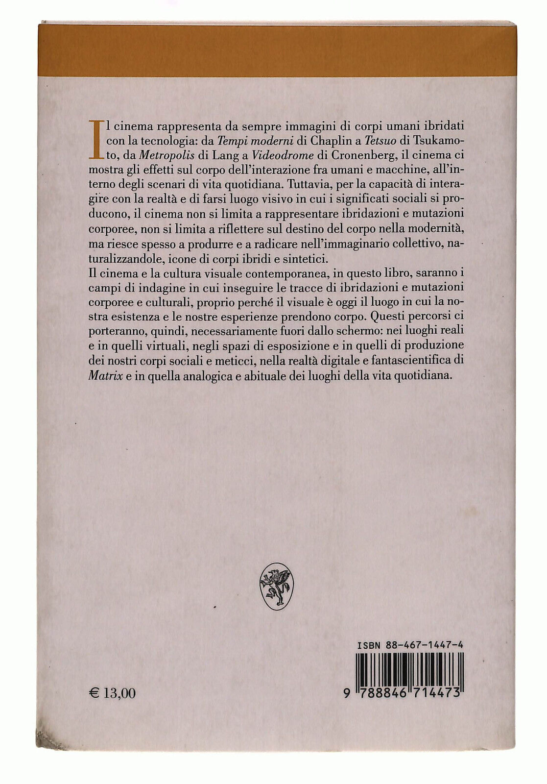 EBOND Matrix And The City. Il Corpo Ibrido Nel Cinema De Ruggieri Ets Libro LI040036