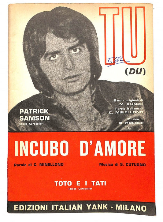 EBOND Spartiti Musicali - Patrick Samson Tu - Incubo D'amore Libro LI040257