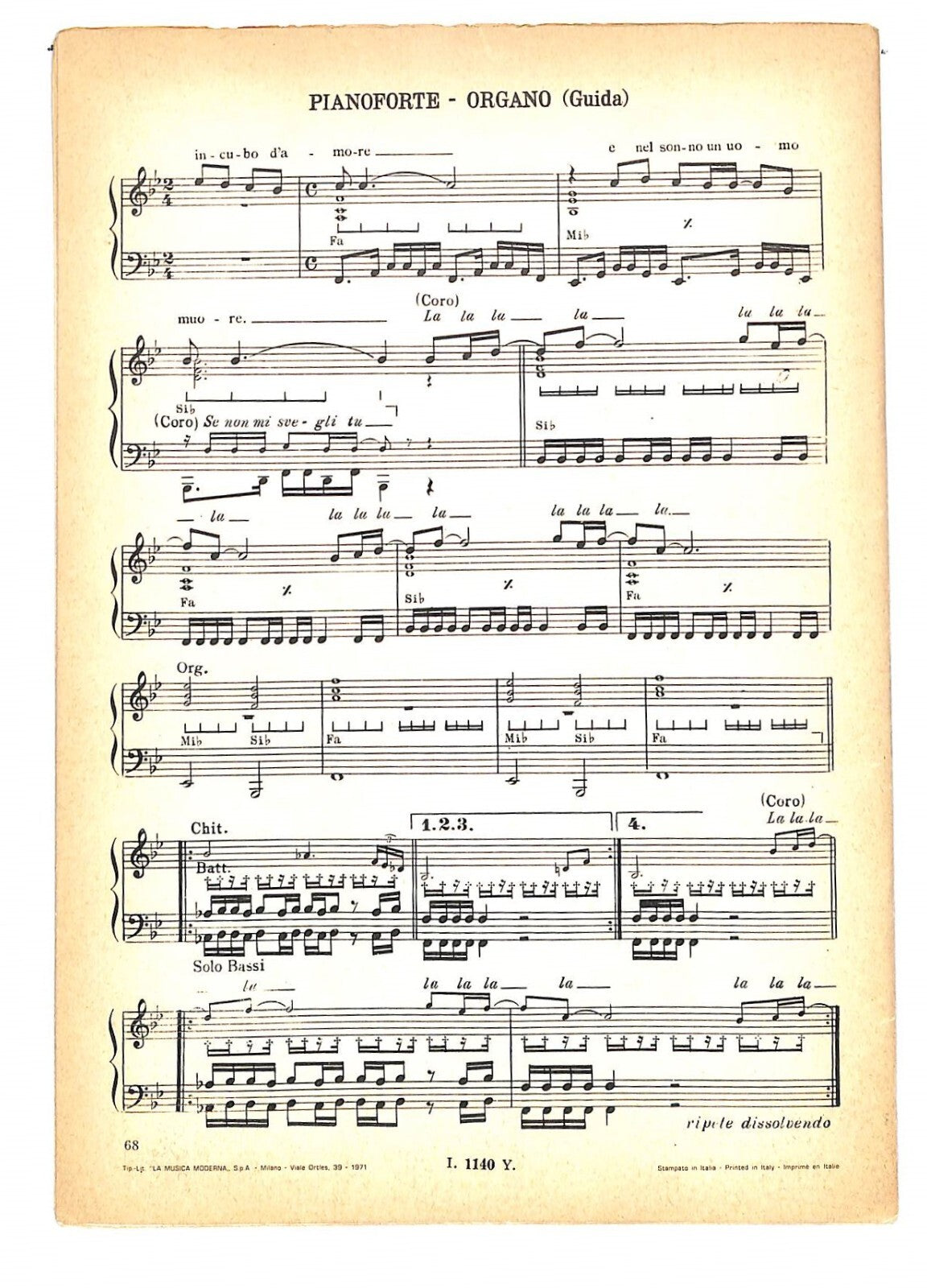 EBOND Spartiti Musicali - Patrick Samson Tu - Incubo D'amore Libro LI040257