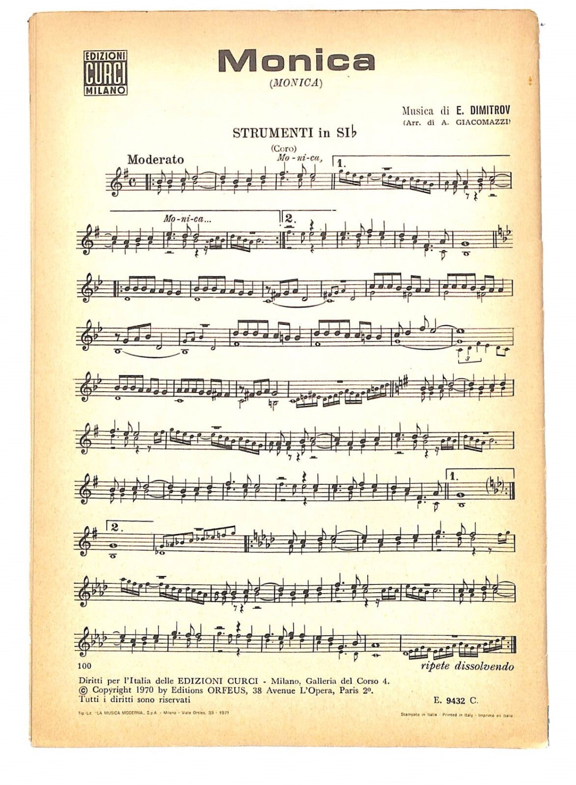 EBOND Spartiti Musicali - Giallo Rosso Verde Rosa - Monica Libro LI040258