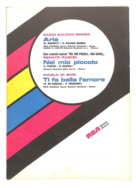 EBOND Spartiti Musicali Dario Bembo Renato Rascel Nicola Di Bari Libro LI040278