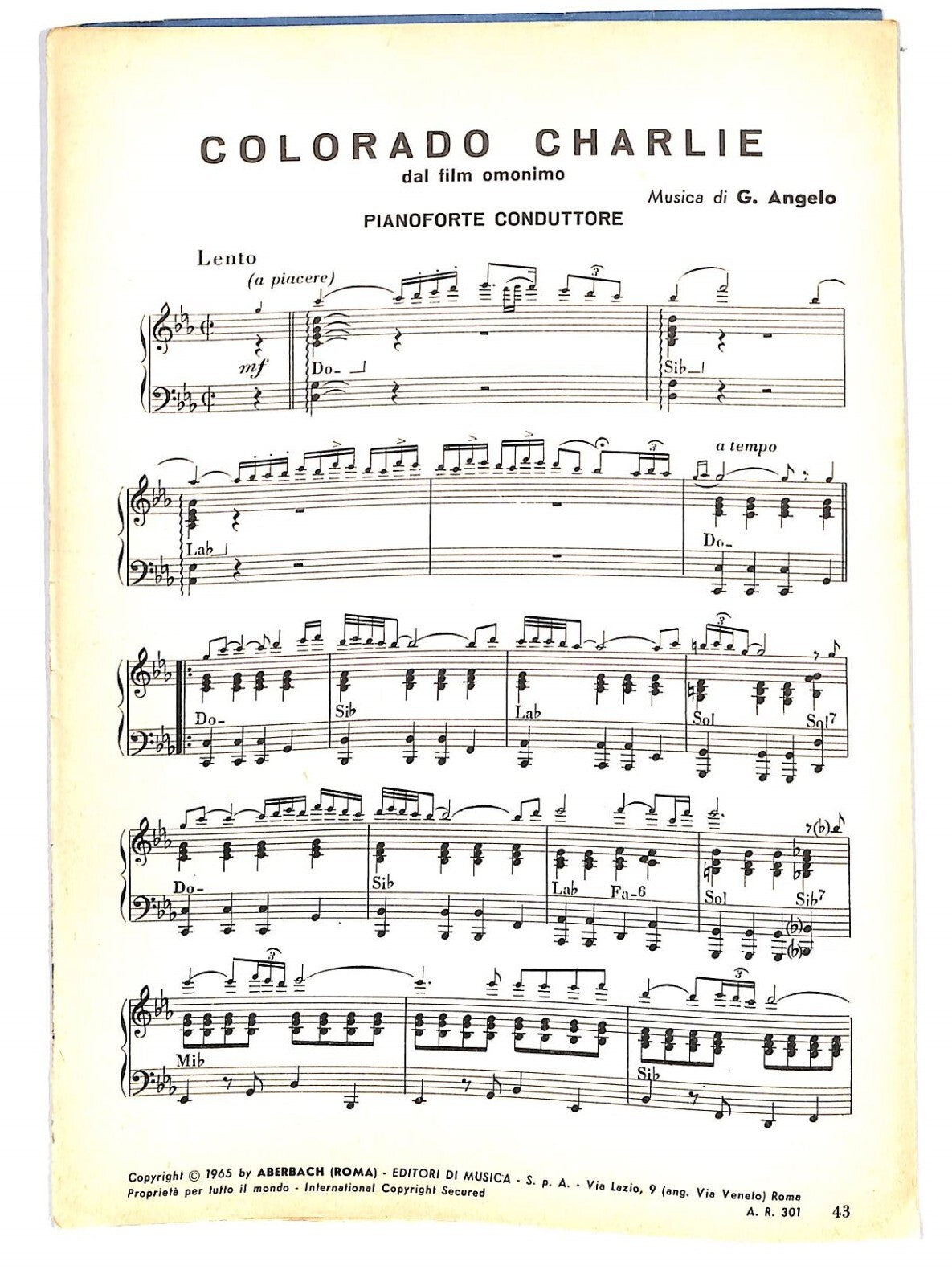 EBOND Spartiti Musicali Colorado Charlie - Appuntamento Alle Tre Libro LI040280