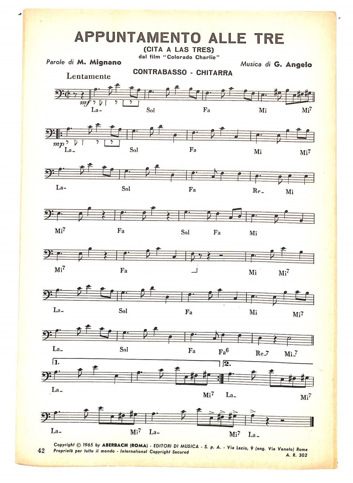 EBOND Spartiti Musicali Colorado Charlie - Appuntamento Alle Tre Libro LI040280