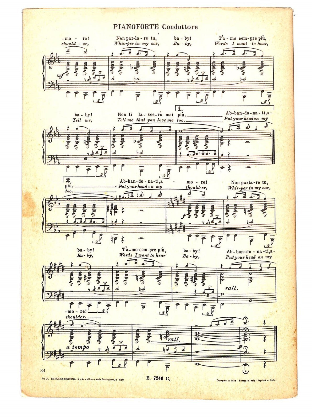 EBOND Spartiti Paul Anka Lonely Boy - Abbandonati Amore Libro LI040282