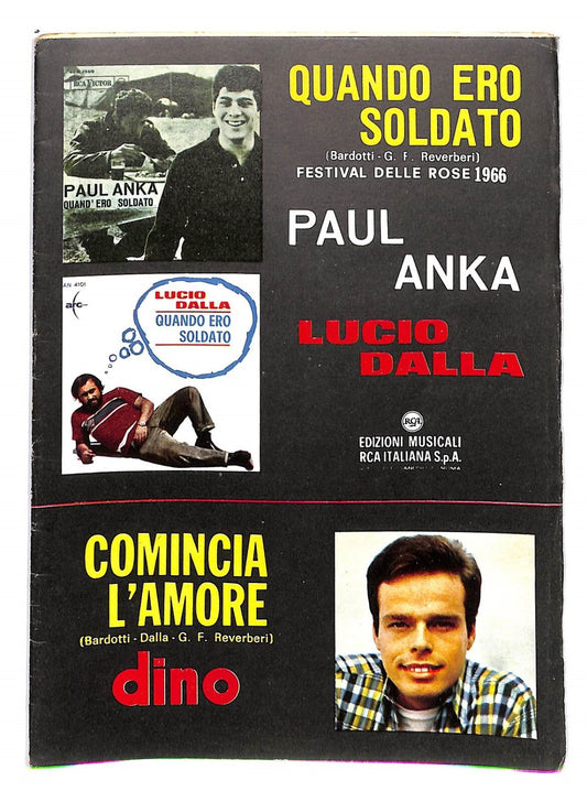 EBOND Spartiti Paul Anka Lucio Dalla - Quando Ero Soldato Libro LI040283