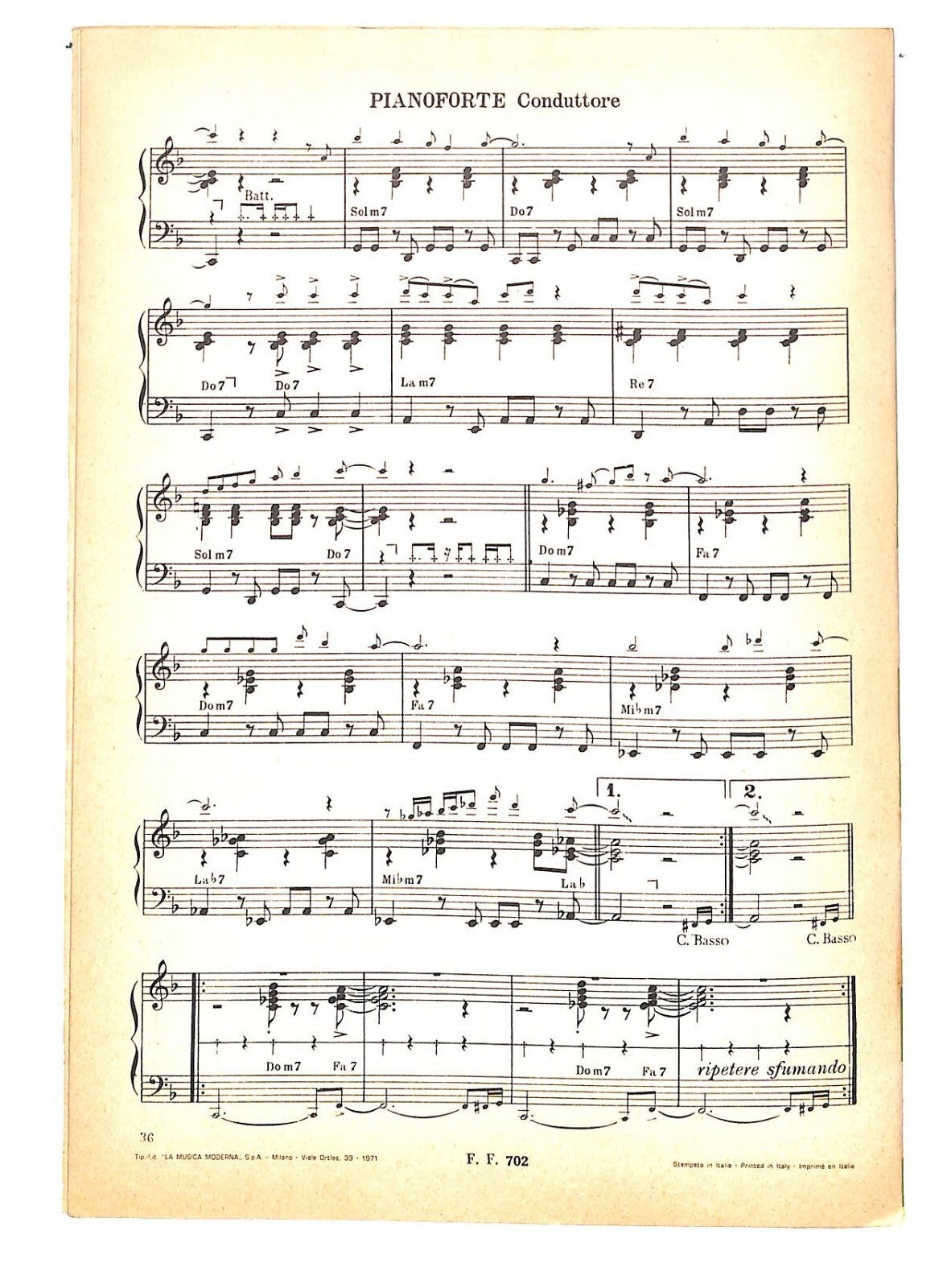 EBOND Spartiti- Sanremo 1971 Com'e Dolce La Sera, Karin Libro LI040289