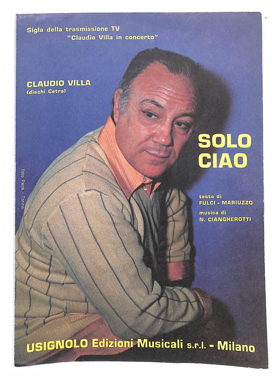 EBOND Spartiti -claudio Villa Solo Ciao Libro LI040291