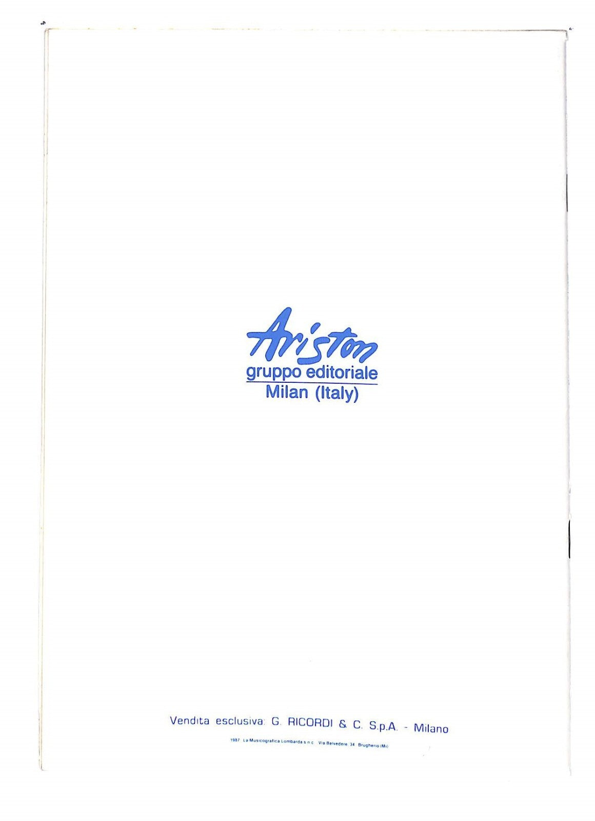 EBOND Spartiti - Made In Italy Mina Libro LI040298