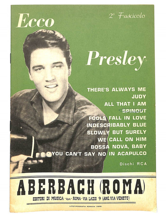 EBOND Spartiti - Ecco Presley  Libro LI040307