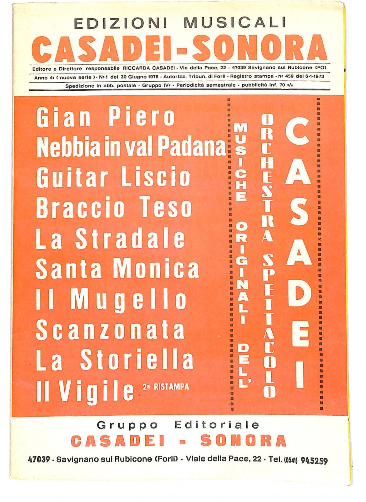 EBOND Spartiti - Casadei- Sonora Libro LI040323