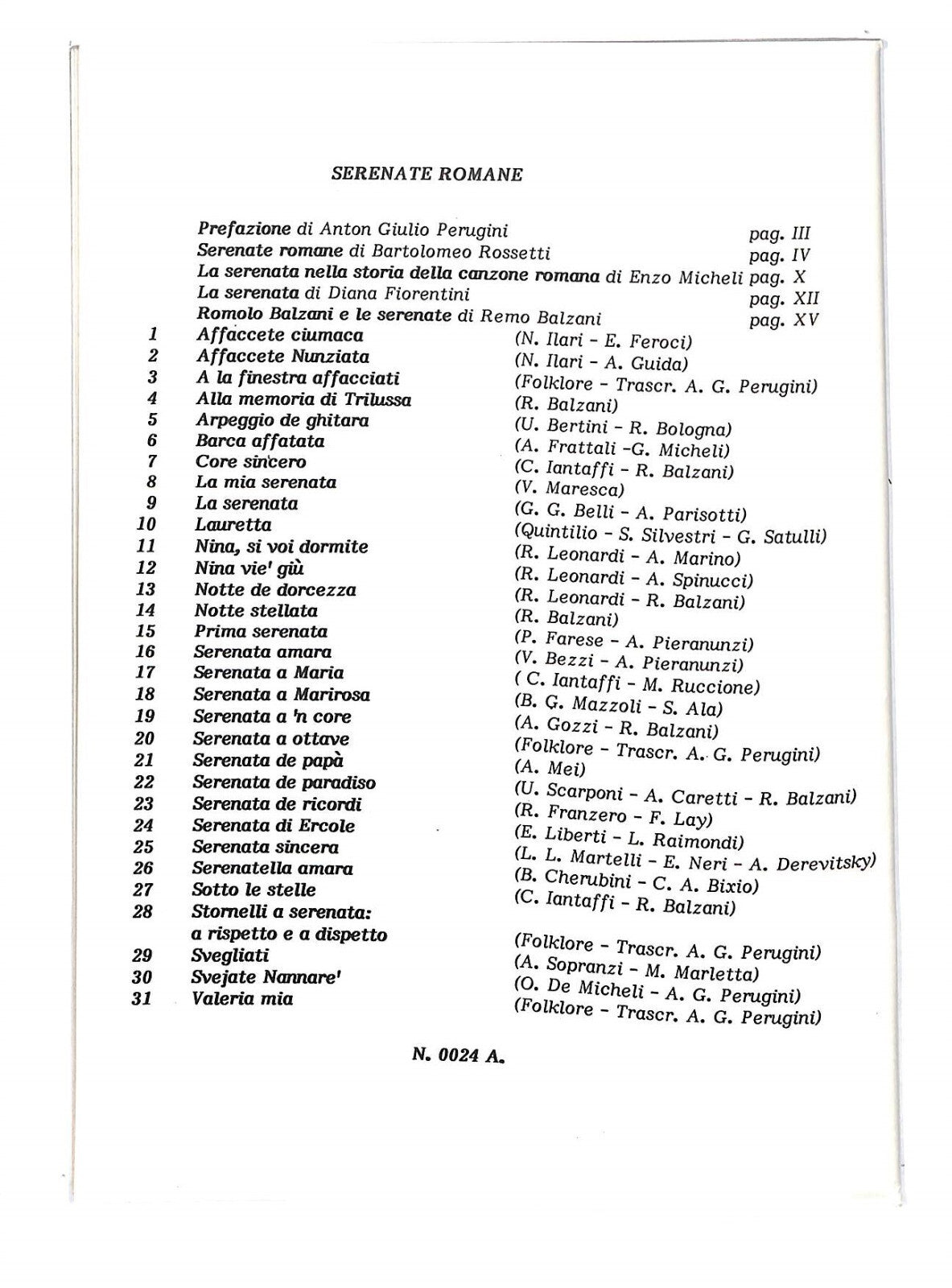 EBOND Spartiti - Serenate Romane Libro LI040337