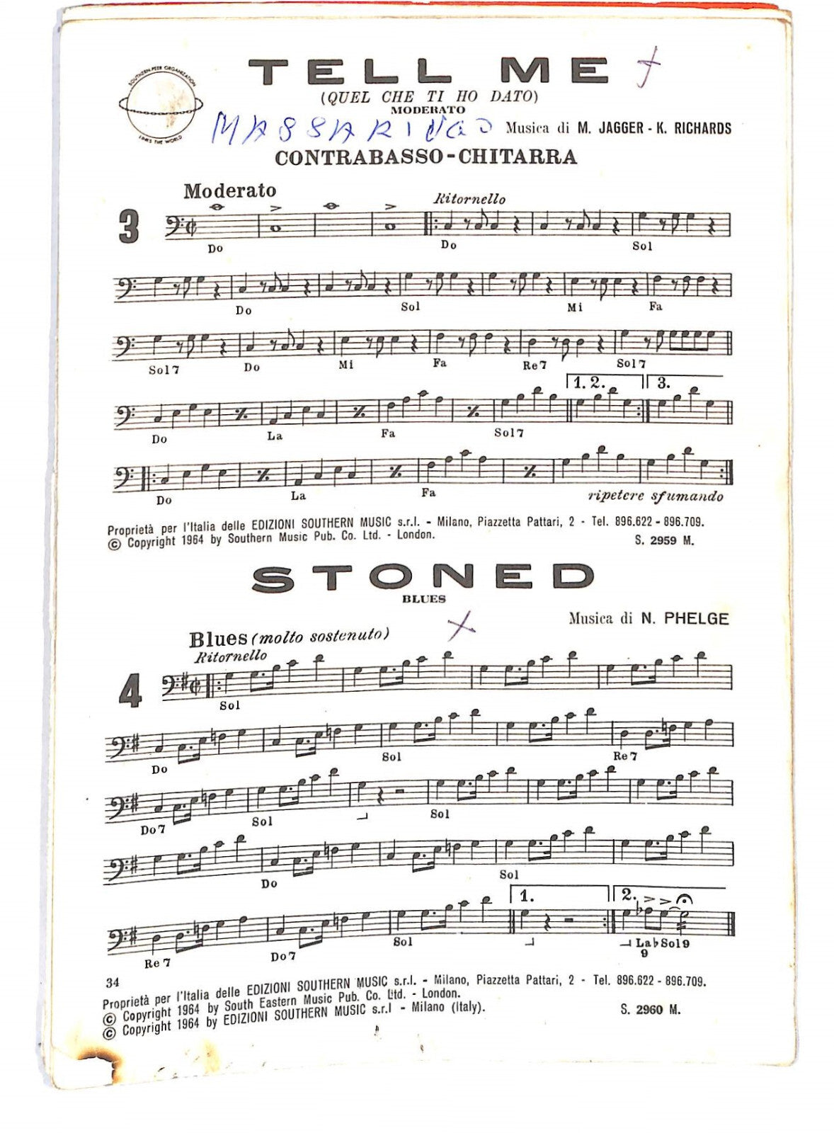 EBOND Spartiti - Rolling Stones Little By Little Tell Me Libro LI040345