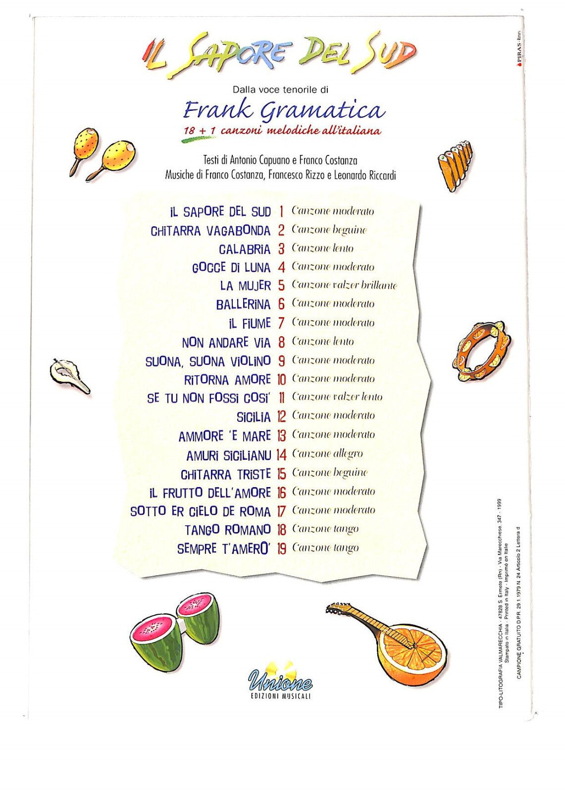 EBOND Spartiti - Il Sapore Del Sud Libro LI040347