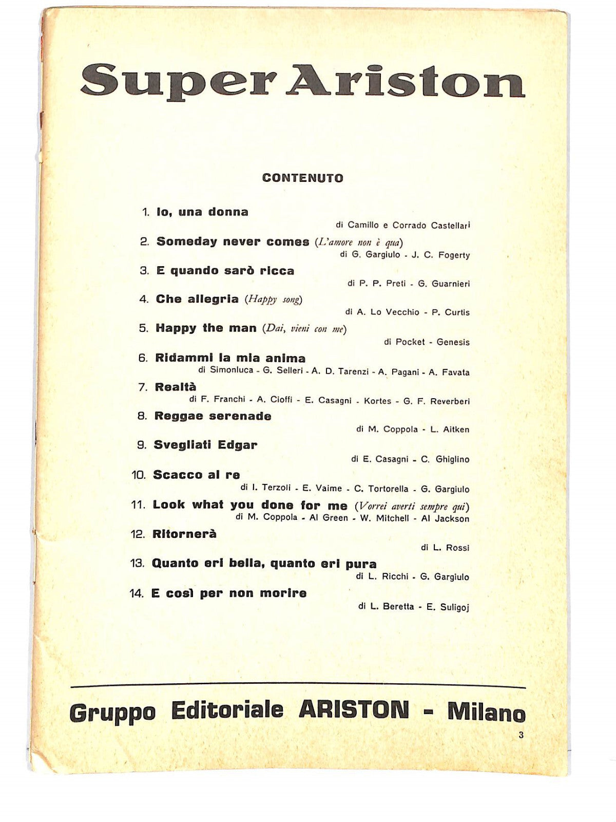 EBOND Spartiti - Super Ariston Libro LI040352
