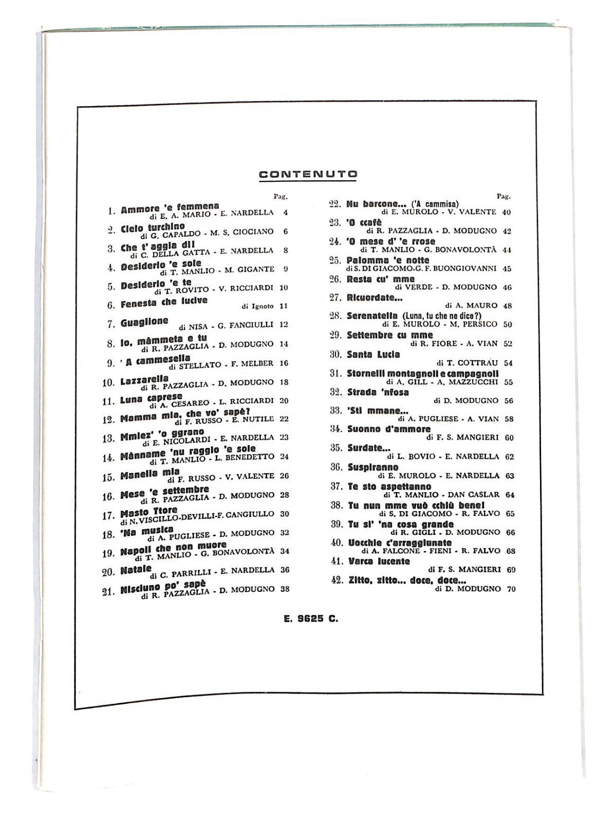 EBOND Spartiti - Le Canzoni Di Napoli Libro LI040367