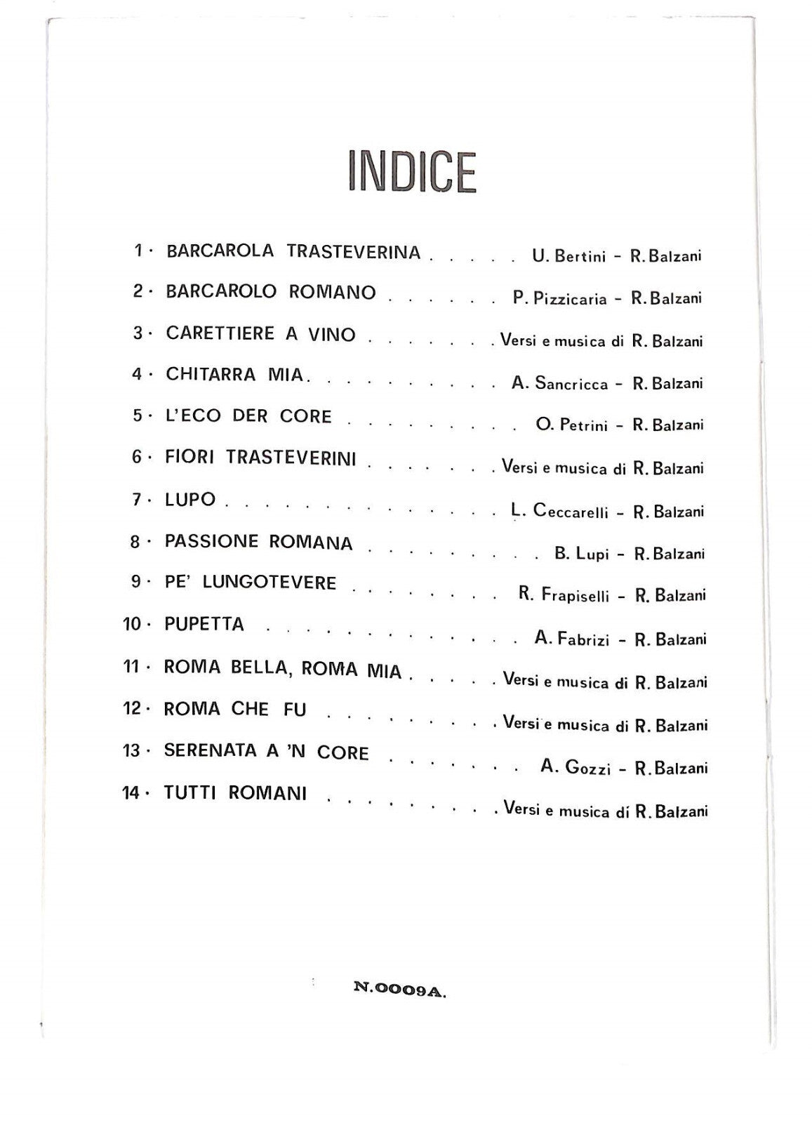 EBOND Spartiti - Le Canzoni Di Romolo Balzani Libro LI040368