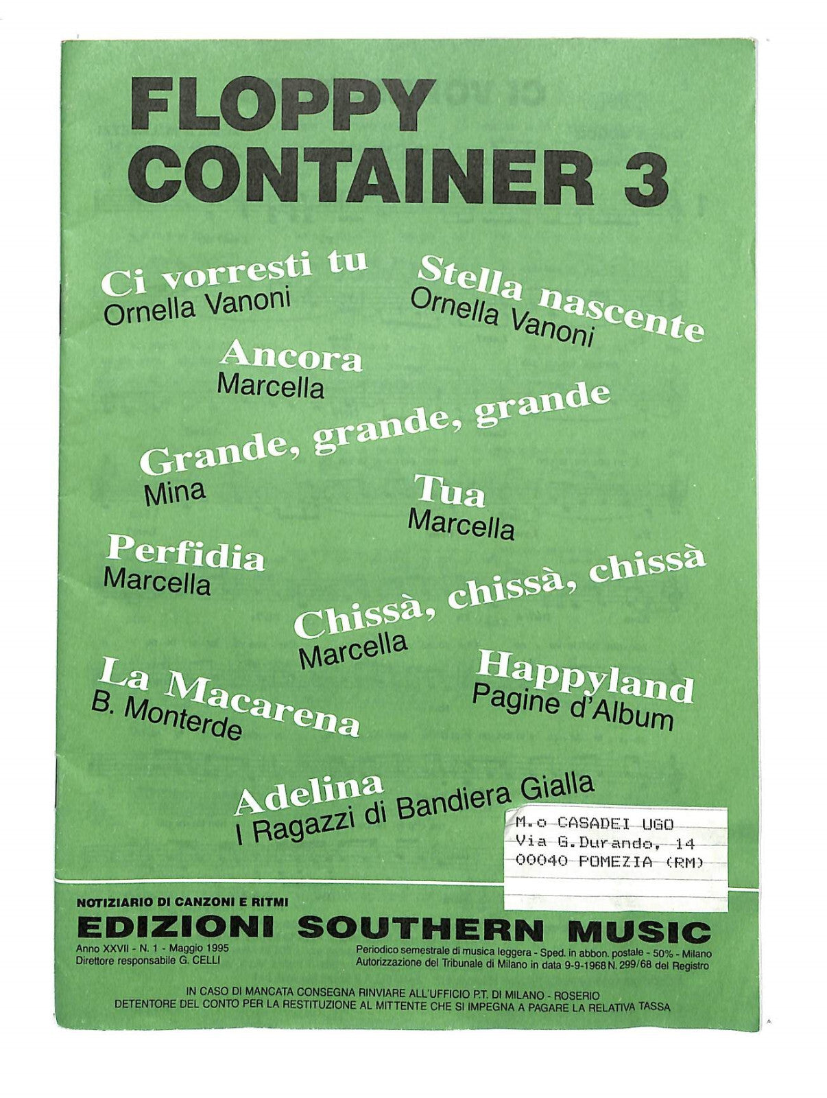 EBOND Spartiti - Floppy Container 3 Libro LI040395