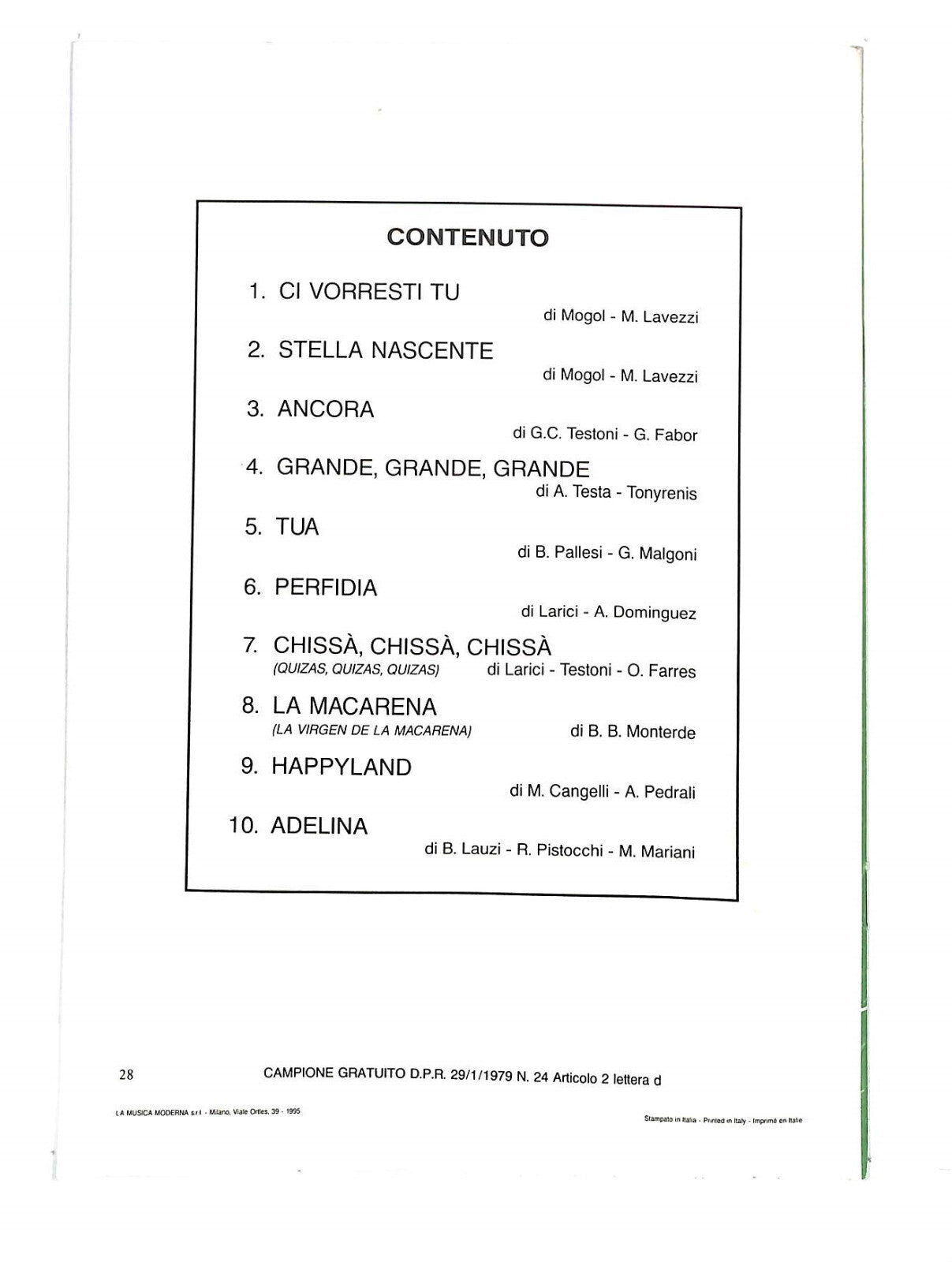 EBOND Spartiti - Floppy Container 3 Libro LI040395
