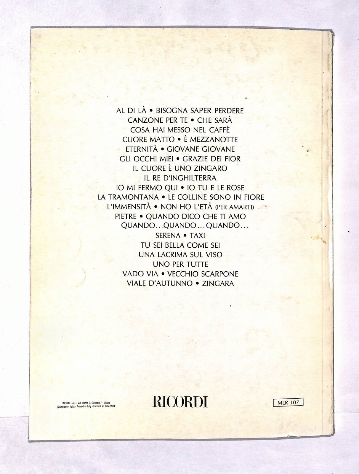 EBOND Spartiti -c'era Una Volta Il Festival Libro LI040456