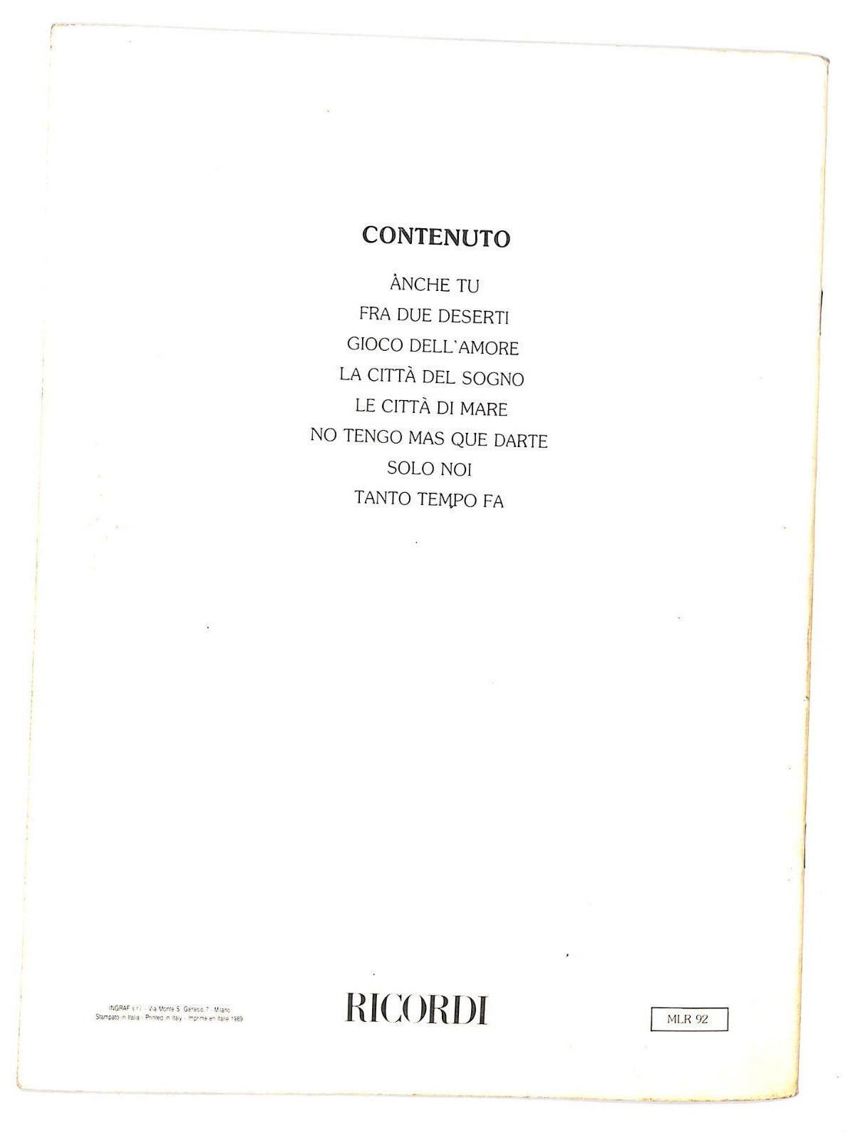 EBOND Spartiti - Eugenio Bennato Le Citta Di Mare Libro LI040483