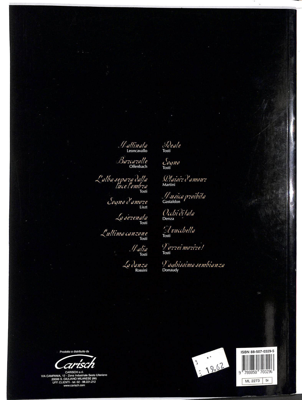 EBOND Spartiti - Andrea Bocelli Sentimento Libro LI040488