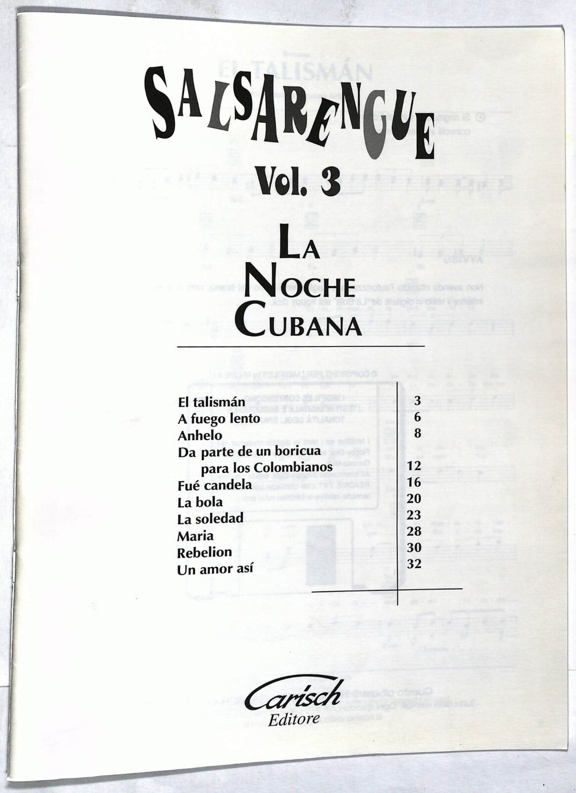 EBOND Spartiti - Salsarengue Vol.3 Libro LI040502