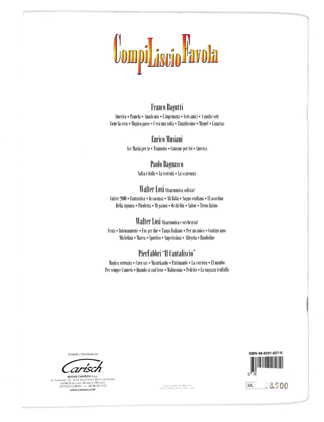 EBOND Spartiti - Compiliscio Favola Libro LI040509