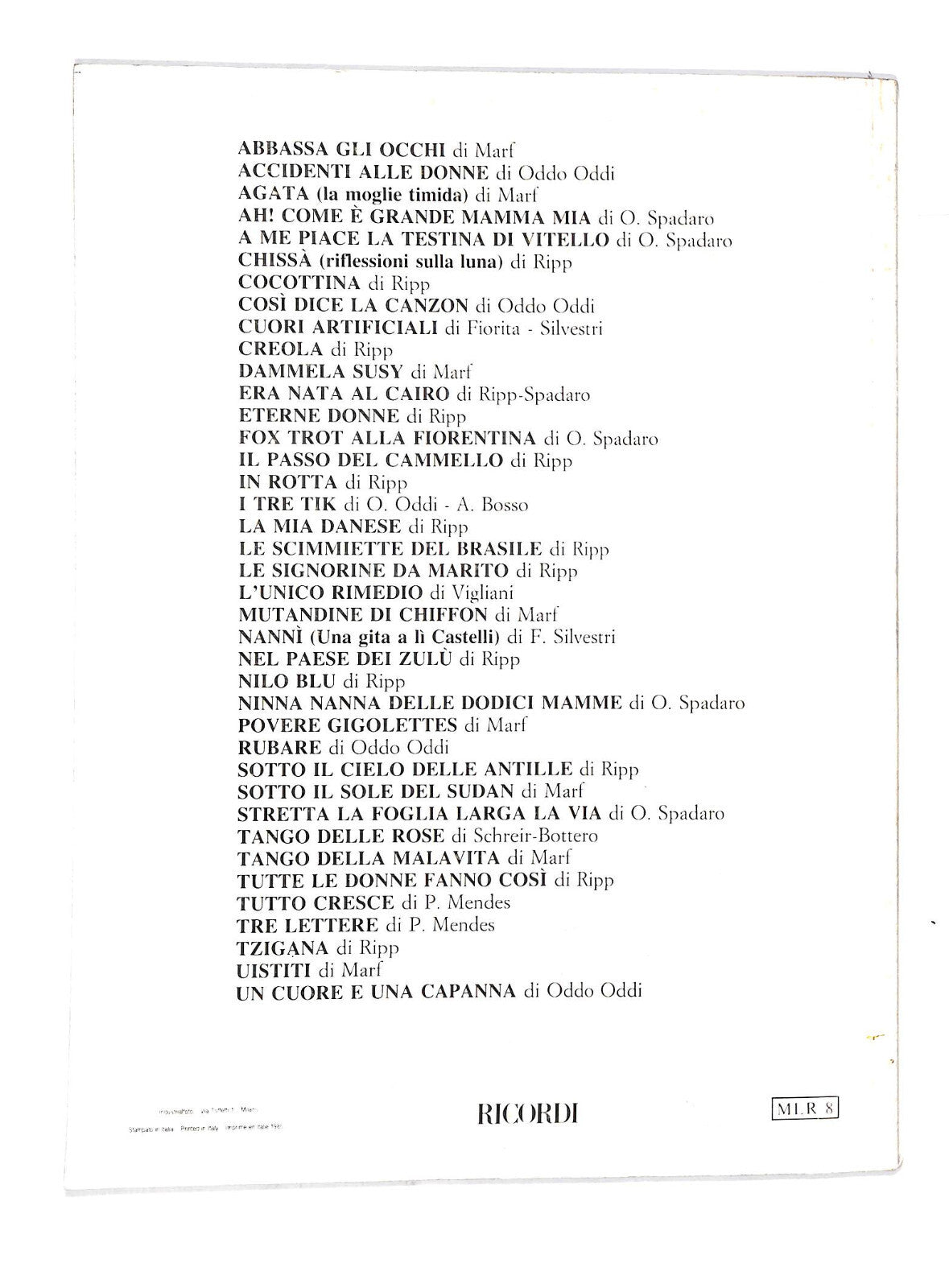 EBOND Spartiti - Le Canzoni Degli Anni '20 Libro LI040516