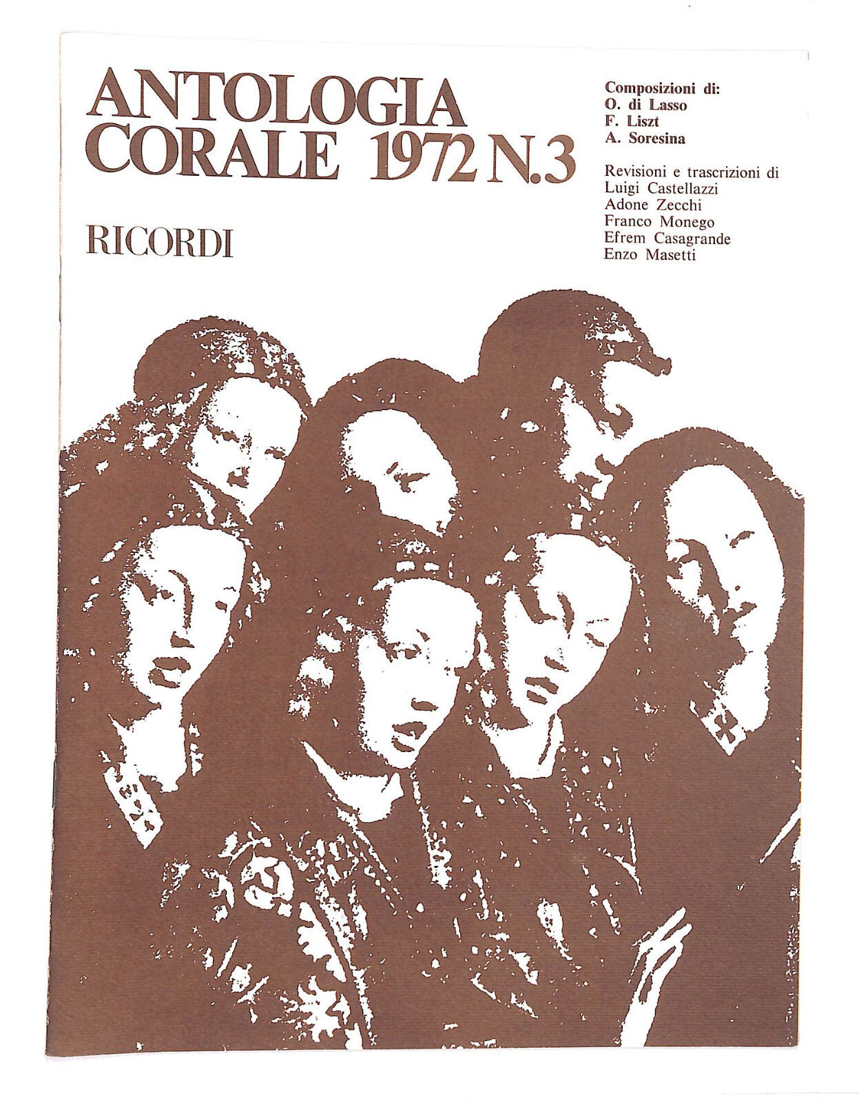 EBOND Spartiti - Antologia Corale 1972 N.3 Libro LI040534