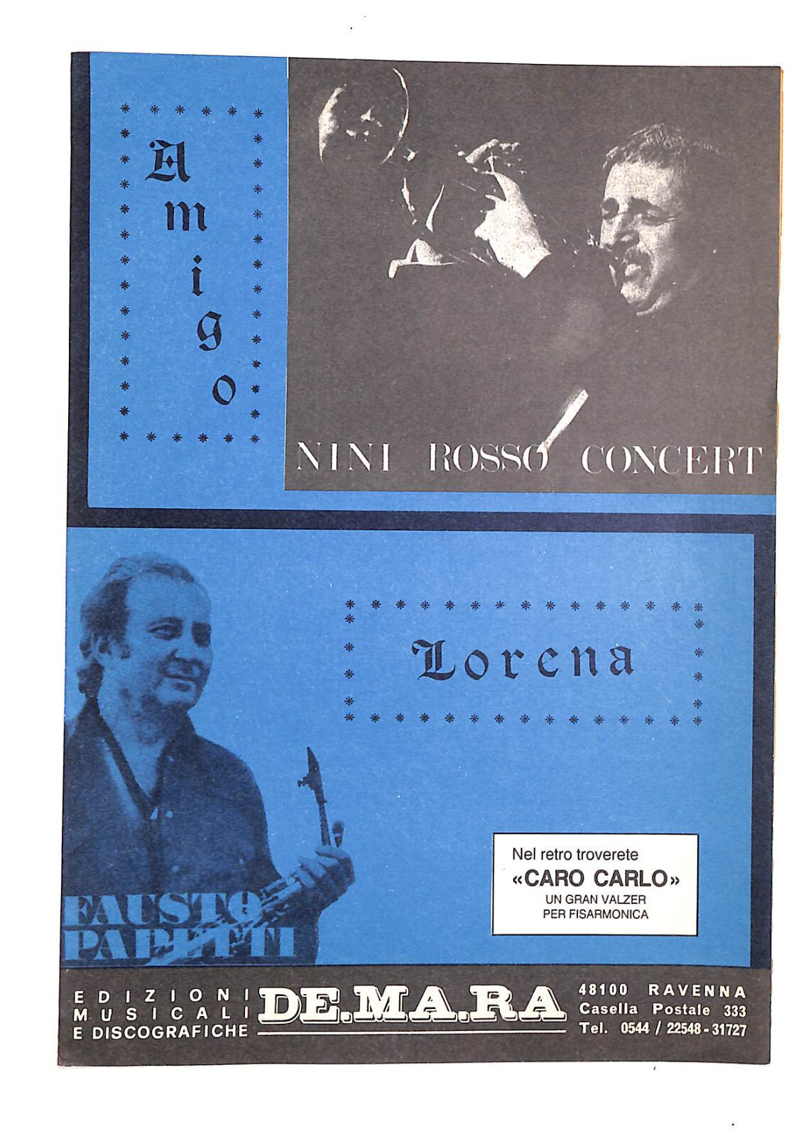 EBOND Spartiti - Amigo Nini Rosso Concert - Lorena Libro LI040543