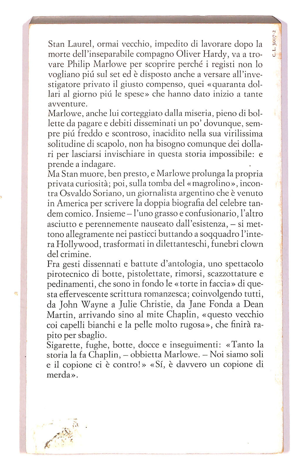 EBOND Tiste, Solitario y Final Osvaldo Soriano Einaudi Libro LI040554