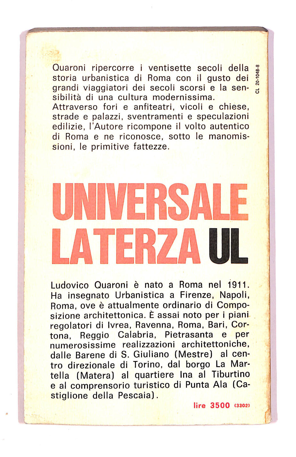 EBOND Imagine Di Roma Ludovico Quaroni Universale Laterza Libro LI040558