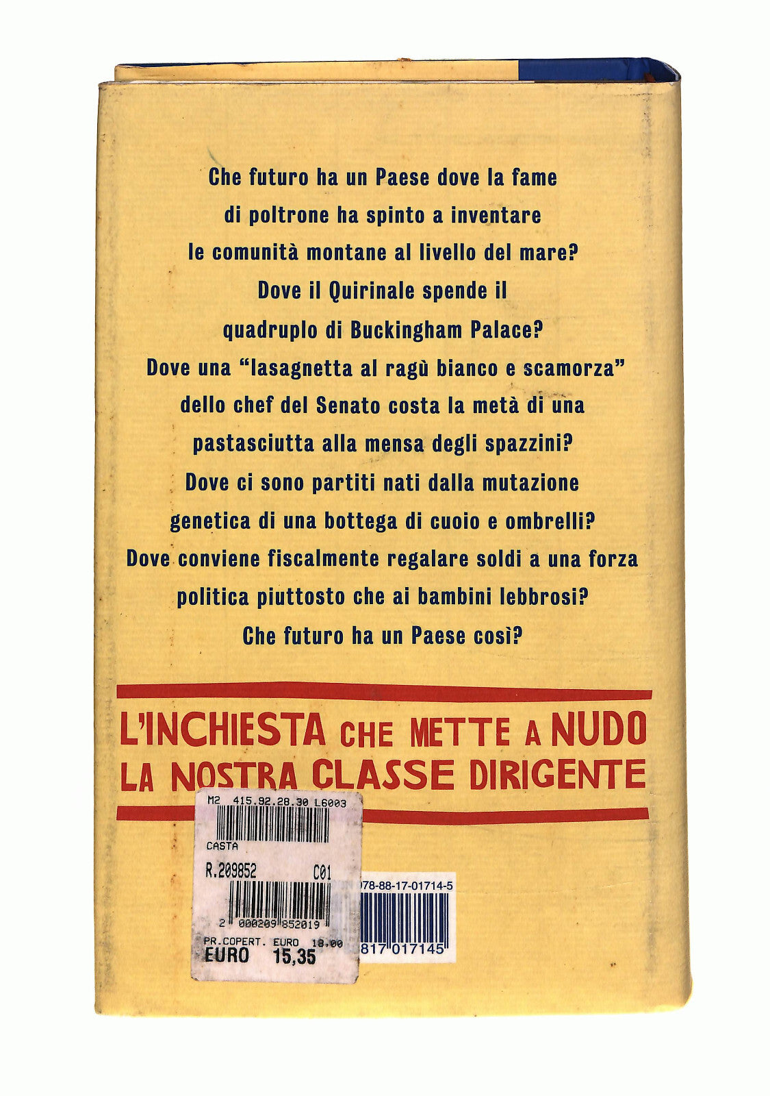 EBOND La Casta Rizzo Stella Rizzoli Libro LI040583