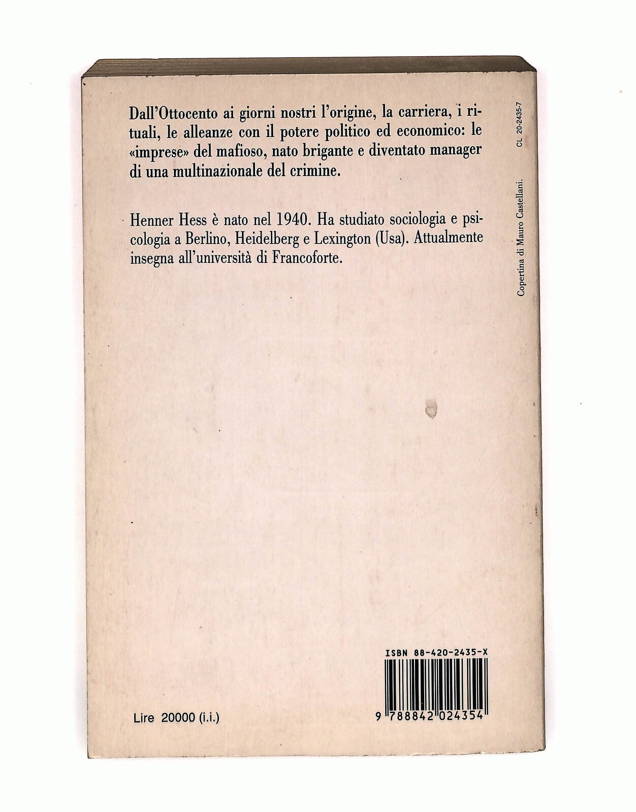 EBOND Mafia Henner Hess Laterza Libro LI040777