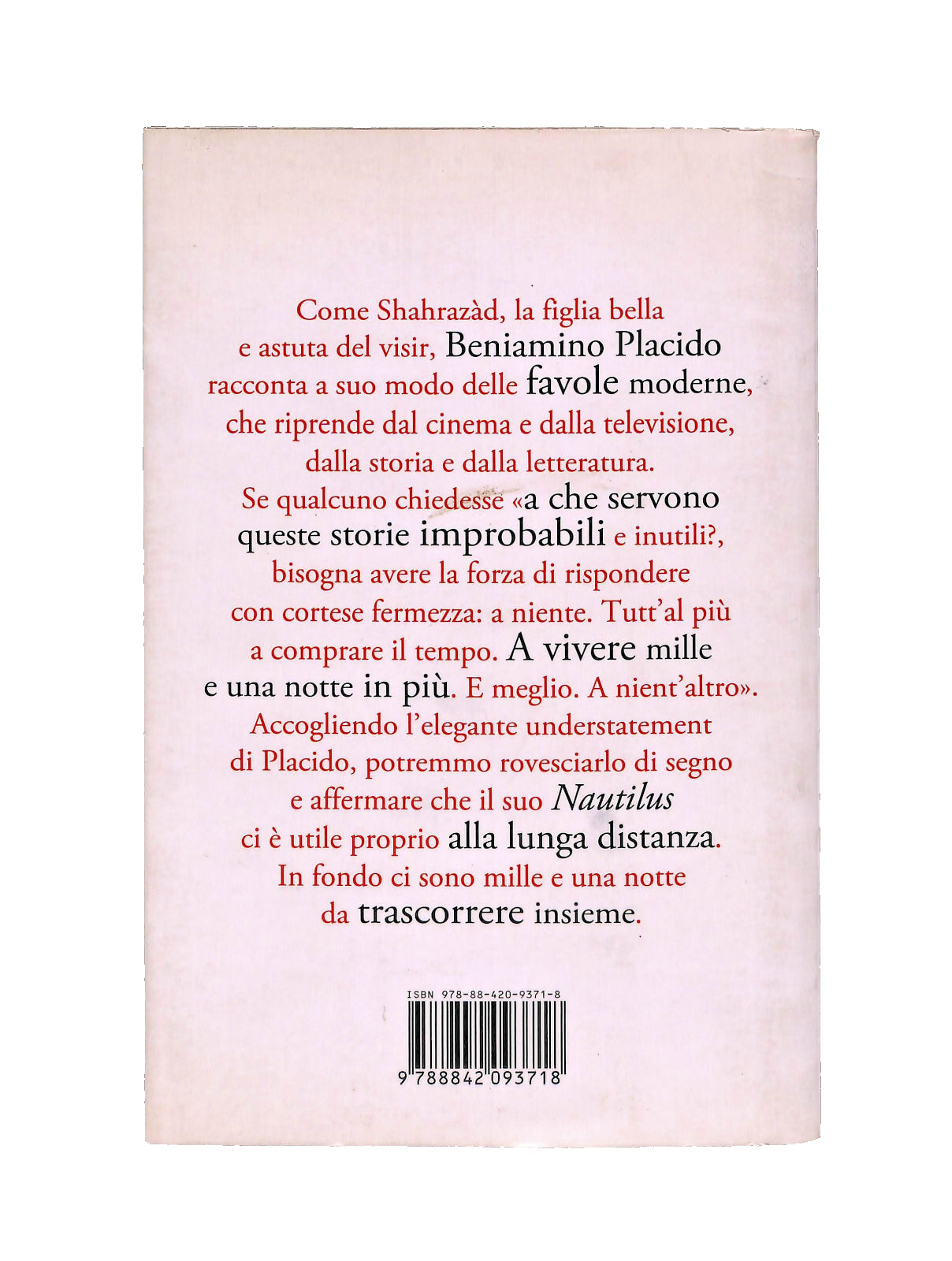 EBOND Nautilus Beniamino Placido Laterza Libro LI040784